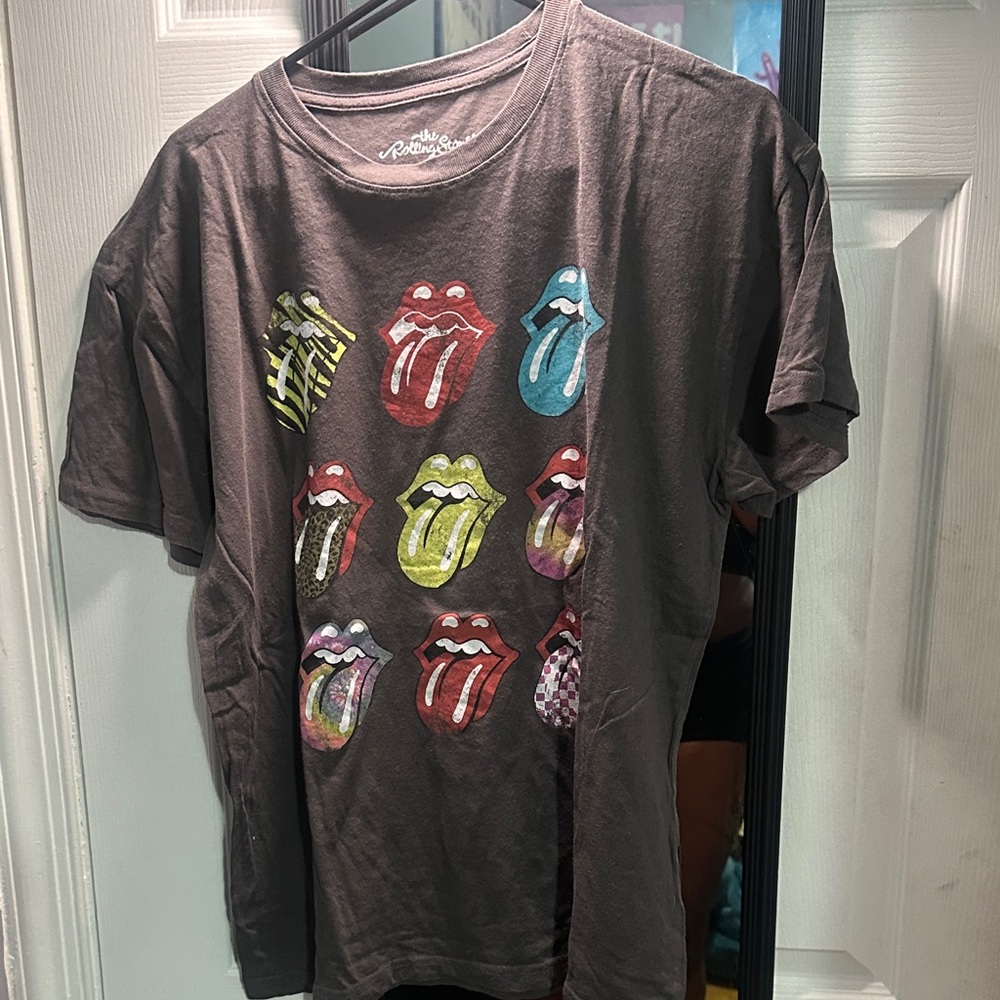 The Rolling Stones Kids T-Shirt - Black with Multicolor Tongue Graphics